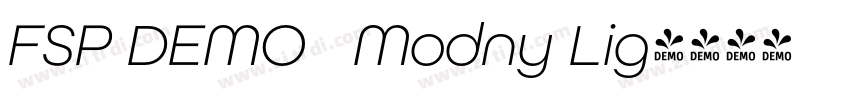 FSP DEMO   Modny Lig字体转换